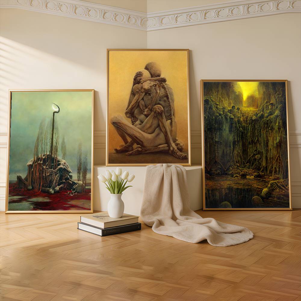 Commercial Wall Printing - Z-Zdzislaw Beksinskis Art Premium Self Adhesive