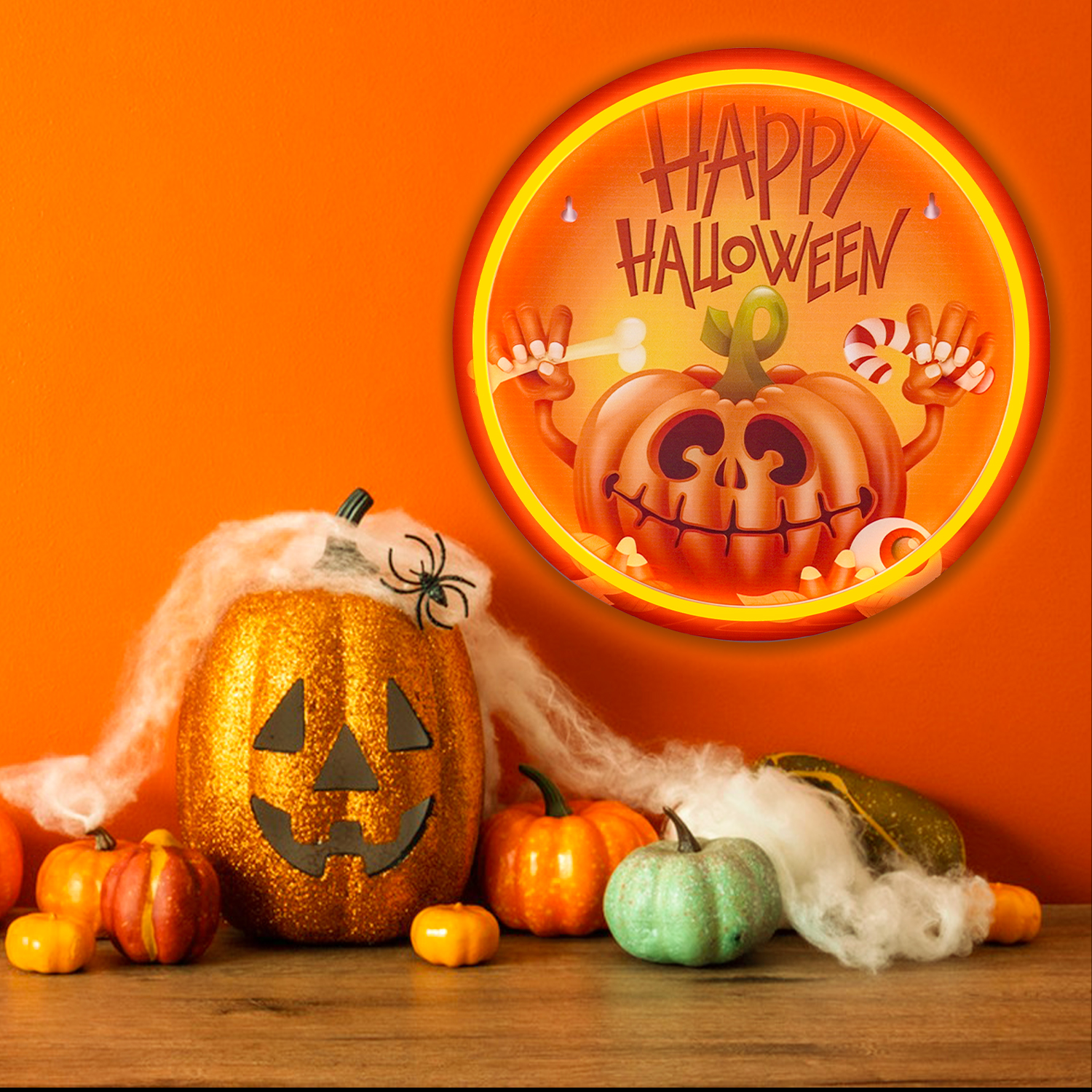 Halloween Trick or Treat Pumpk - đánh giá và giá Commercial Wall Printing