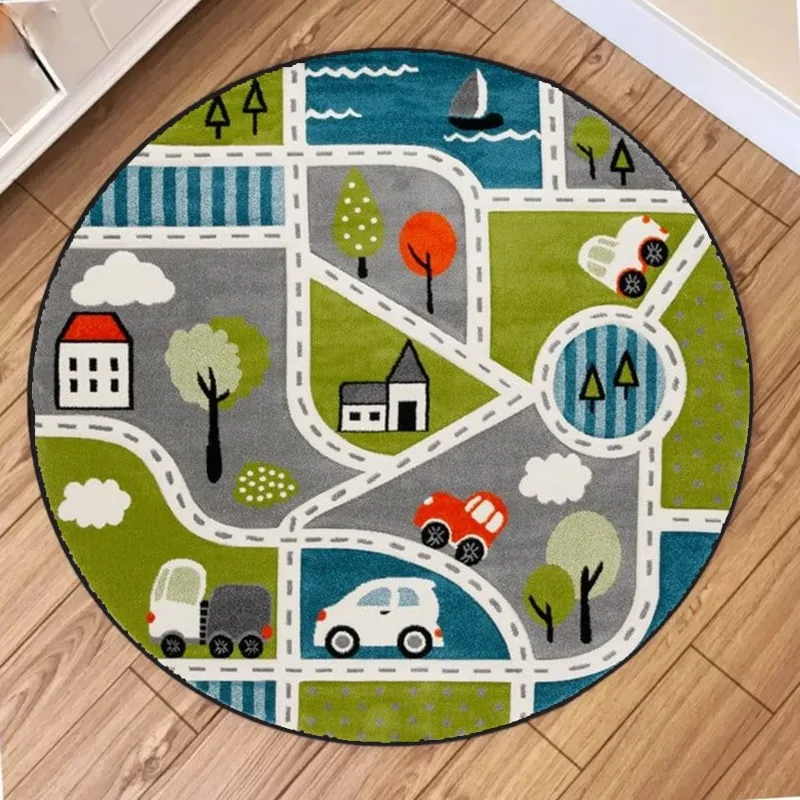 Train Track Map Circular Carpe - đánh giá và giá Commercial Wall Printing