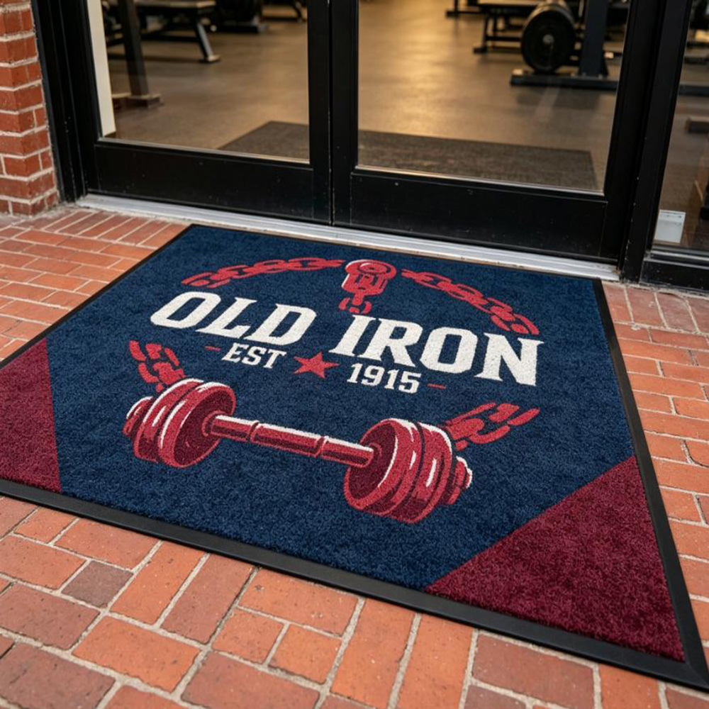 Rug gym custom logo print wate - đánh giá và giá Commercial Printing Logo