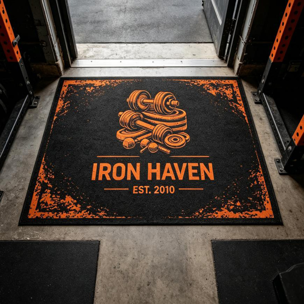 Rug gym custom logo print wate - đánh giá và giá Commercial Printing Logo